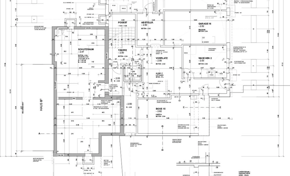 Beispiel Digitaliserung von Pläne